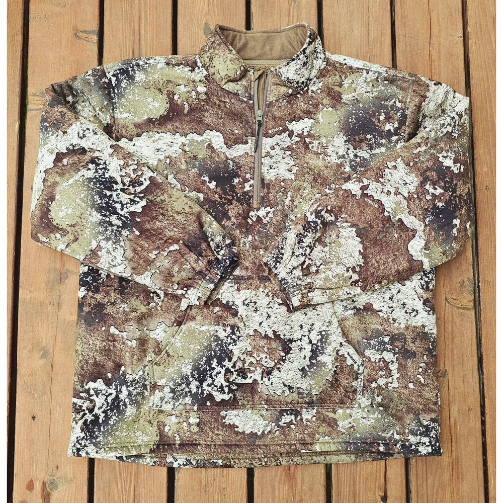 TrueTimber TrueSuede High Pile LateRun Pullover Strata Camo Mens XL Hunting